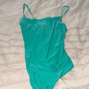 aerie Teal Spaghetti-Strap Bodysuit